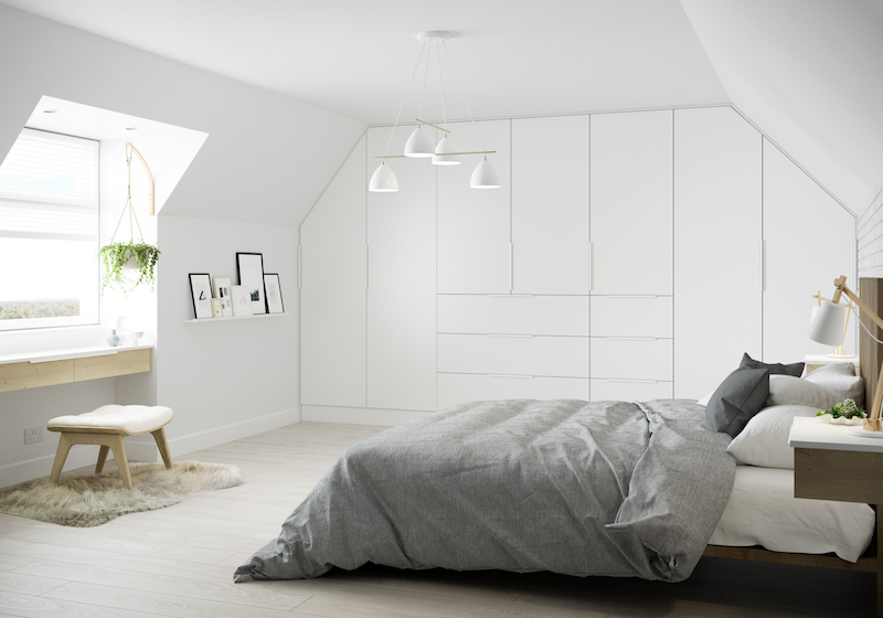 white bedroom